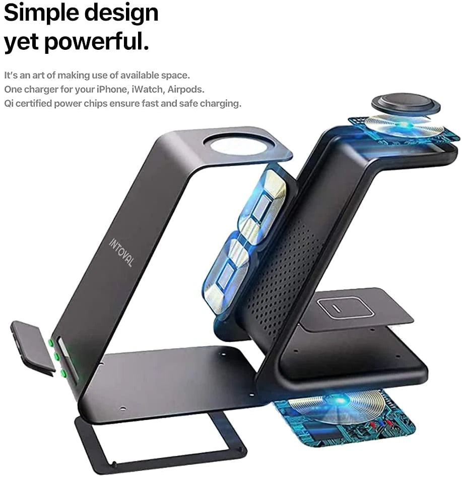 TechBase - 3-IN-1 Wireless Charger