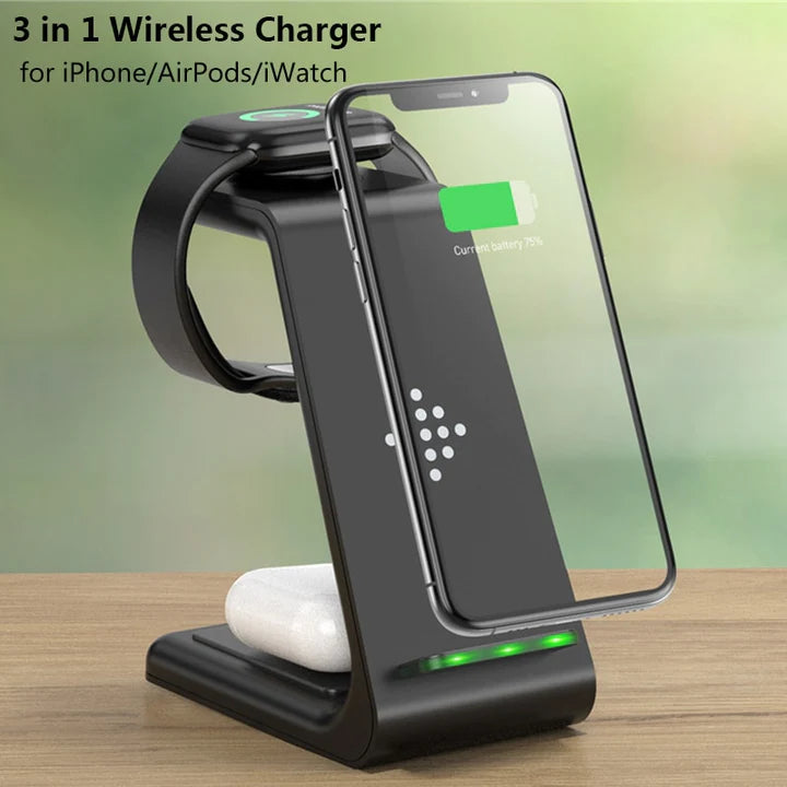 TechBase - 3-IN-1 Wireless Charger