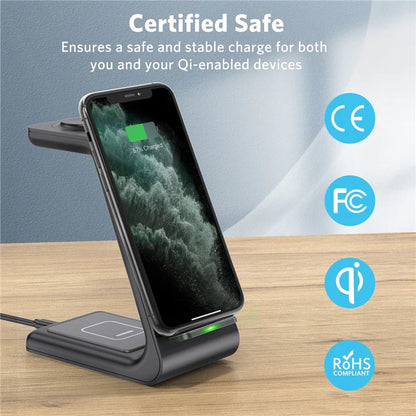 TechBase - 3-IN-1 Wireless Charger