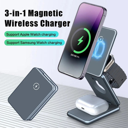 Tech MagLink Pro 3 in 1 Foldable MagSafe Charging Stand